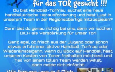 HVH Frauen – Wir suchen Verstärkung im Tor