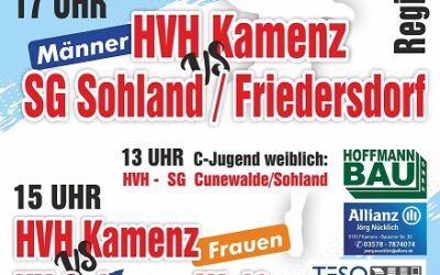 Ankündigung Heimspiel Wochenende – 07./08.09.2024 – HVH Kamenz Männer/Frauen/B-Jugend (m)/C-Jugend (w)/D-Jugend (m)/D-Jugend (w)