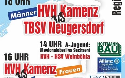 Ankündigung Heimspiel Wochenende – 26./27.10.2024 – HVH Kamenz Männer/Frauen/A-Jugend (m), B-Jugend (m)/C-Jugend (w)/D-Jugend (m)/D-Jugend (w)/E-Jugend (w)